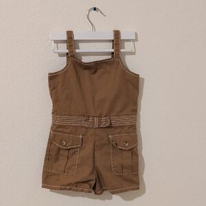 Janie and Jack Tan Kids Romper
